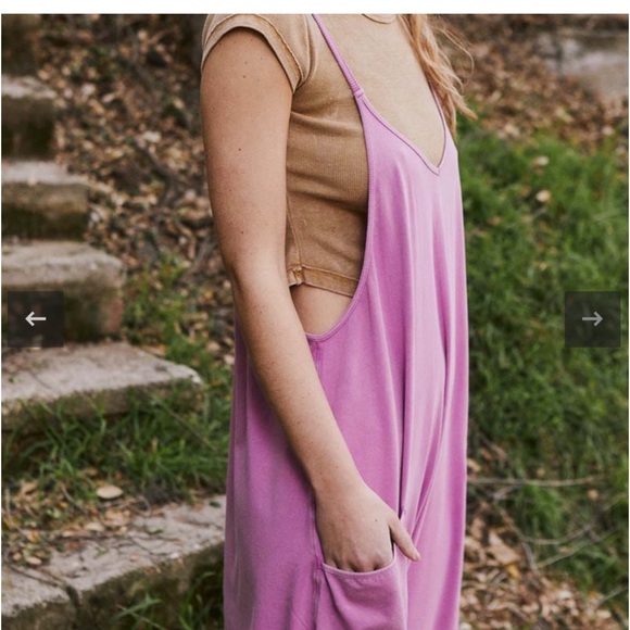 NWT Free People Movement Hot Spot Onesie in Raspberry Punch - Picture 5 of 7